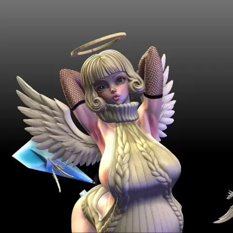 Hana Kurusu Angel Diorama STL - Jujutsu Kaisen Anime Figure | Resin 3D Print Statue | Hana Kurusu Angel Vessel STL
