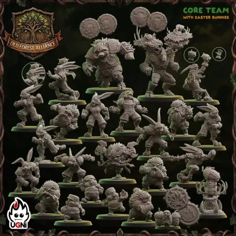 Old Forest Alliance - Kingdom Alliance proxy (Forest Style) - UGNI - Fantasy Football by UGNI Miniatures