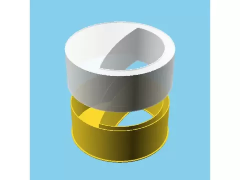 Moon (in circle) phase 7, nestable box (v1)
