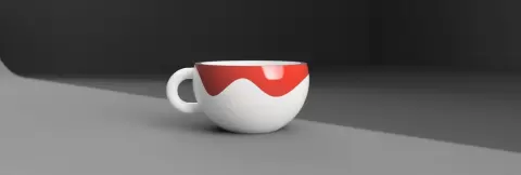 coffee cup flowerspot