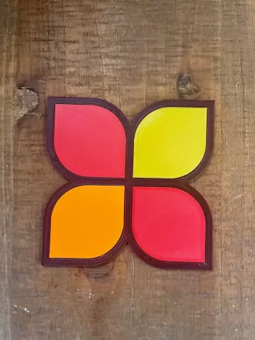 Petals Retro Coaster