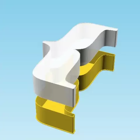 MEDIUM LEFT CURLY BRACKET ORNAMENT, nestable box (v1)