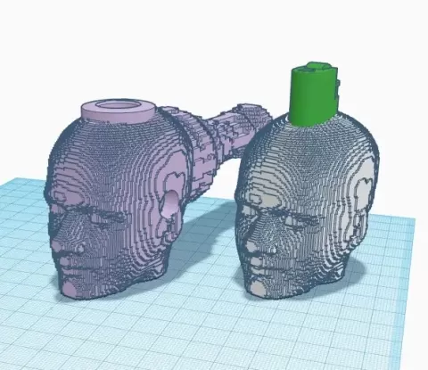 human head mini Bic Buddy
