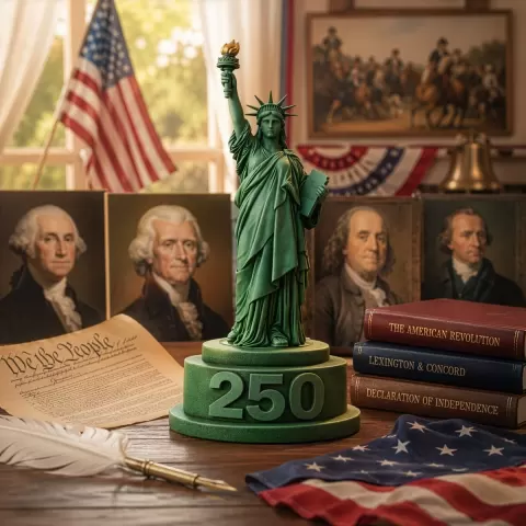 Statue of Liberty STL | Independence Day Usa | Patriotic 4th of July Print 3D | 250 Anniversary