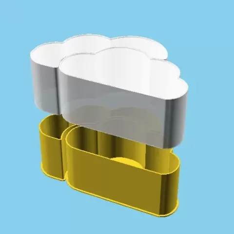 Two Clouds, nestable box (v1)