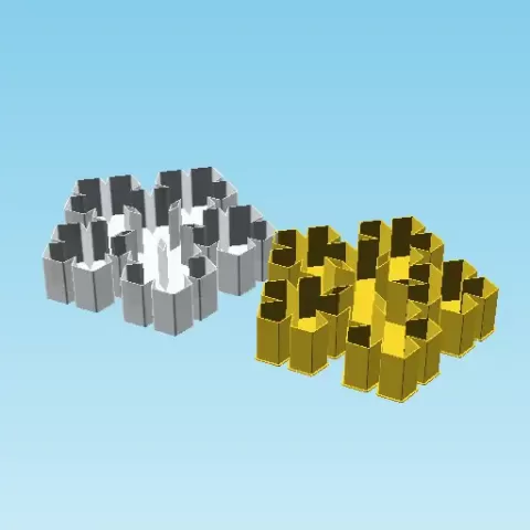PentaCutFract, nestable box (v2)