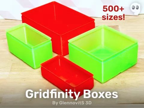 Gridfinity Box (Quick print, lite version, less filament!)