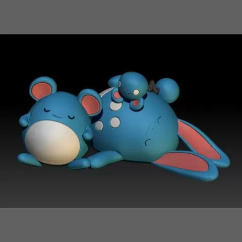 Pokemon Azurill Marill Azumarill