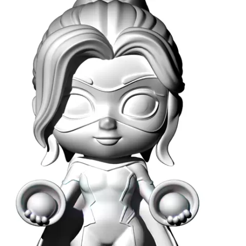 Superhero Chibi Lady - Superheroine Chibi Dame - Chibi Femme Super-Héroïne - Chibi Dama Superheroína - سيدة تشيبي بطلة خارقة