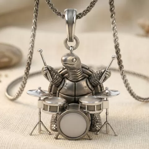 Turtle Drummer Pendant