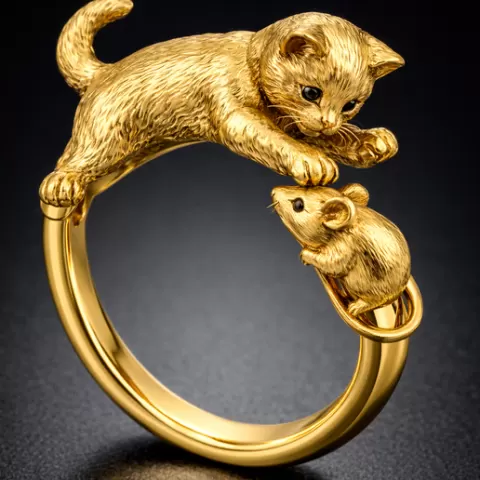 Mouse Cat Ring