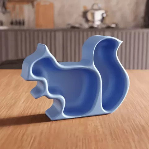Squirrel Shaped Snack and Organizer Tray