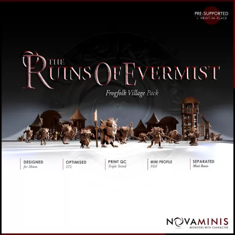 The Ruins of Evermist: Frogfolk Village by NovaMinis