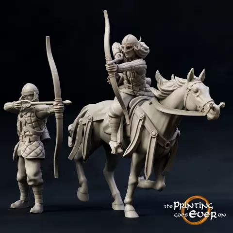 Ridermercia Archers - On Foot and Mounted by The Printing Goes Ever On