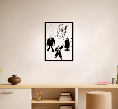 Scooby-Doo Petrifying Puzzles Wall Art Framed