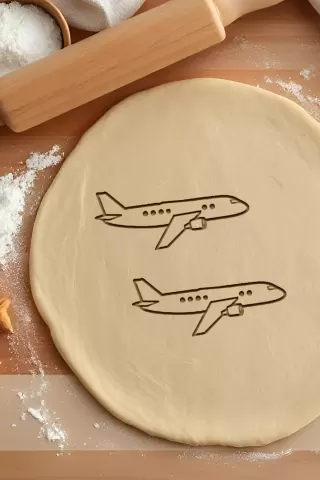Airplane Cookie Cutter, Biscuit Cutter