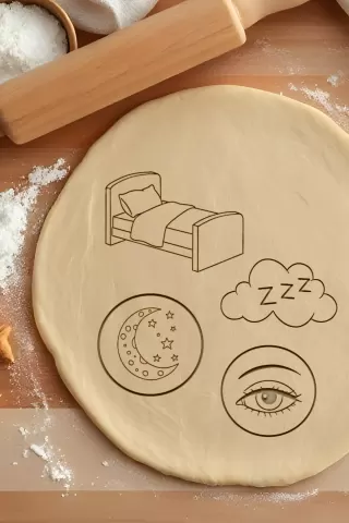 Sleeping Set Cookie Cutter, Biscuit Cutter