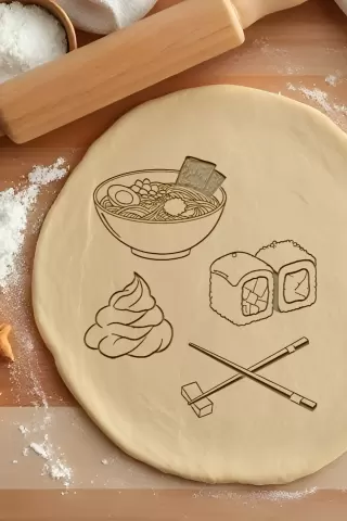 Sushi Set Cookie Cutter, Biscuit Cutter