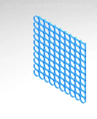 10x10 MU - Right Grid Interfitted - MultiBoard Octagon Plate