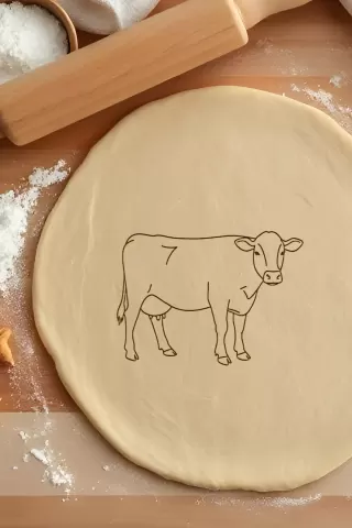 Cow Cookie Cutter, Biscuit Cutter