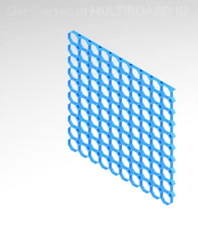 10x10 MU - Top Grid Interfitted - MultiBoard Octagon Plate