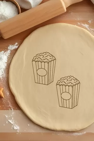 Popcorn Cookie Cutter, Biscuit Cutter