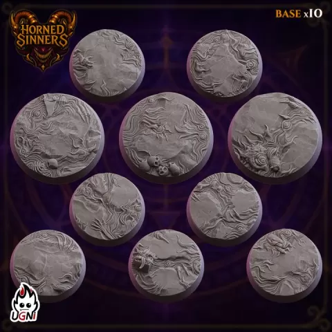 Base x10 - Chaosborn proxy (Baroque Chaos Style) - UGNI - Fantasy Football by UGNI Miniatures