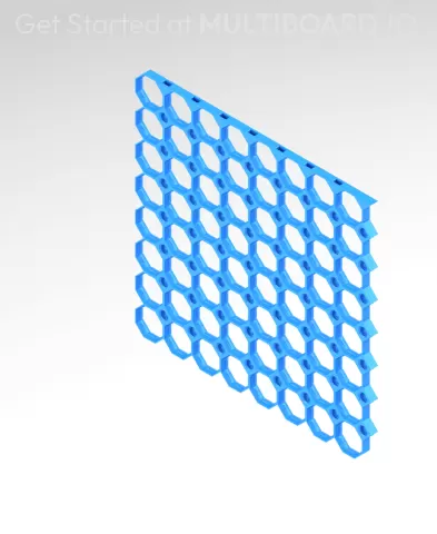 8x8 MU - Top Grid Interfitted - MultiBoard Octagon Plate