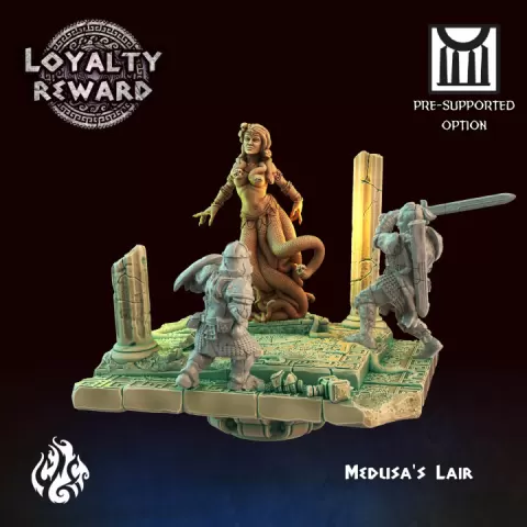 Medusa's Lair - June Patron Loyalty Reward by Crippled God Foundry