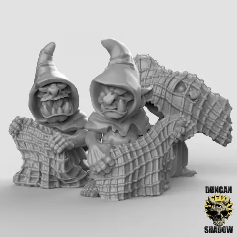 Goblin Netters (pre Supported) by Duncan Shadow