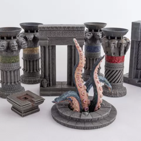 Temple scenery value pack 14 models by Gadgetworks