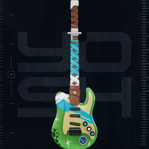 Blue Turtle Fort Guitar 3D Printer STL file