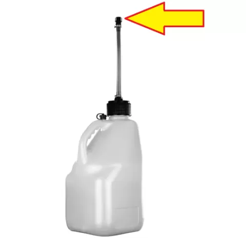 5 gallon gas can race can hose plug cap atv dirt bikes sport motocross