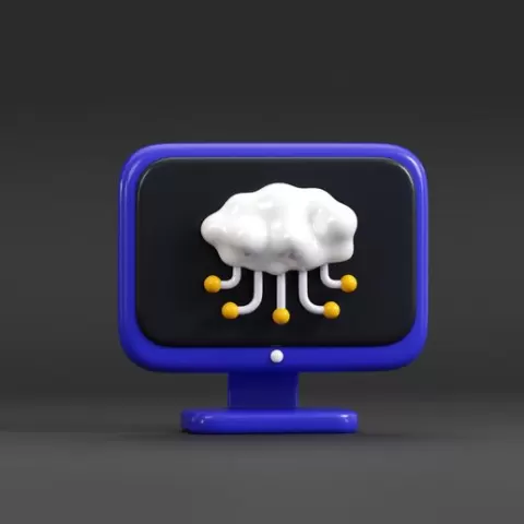 Cloud Computing 3d Model