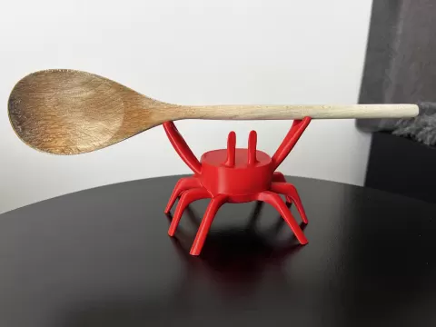Crab spoon rest