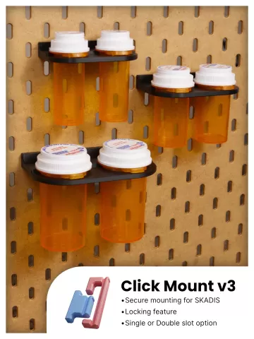 IKEA SKADIS Pill Bottle Holders