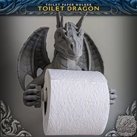 TOILET PAPER DRAGON - No Supports Needed