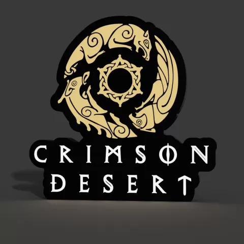 Crimson Desert Lightbox LED Lamp