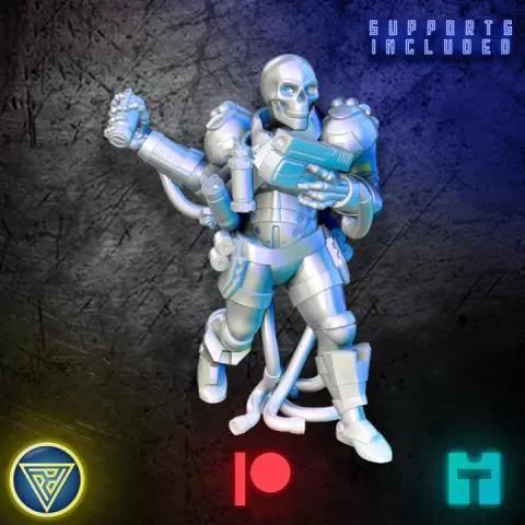 Skeleton Commandos Grenadier by Print Paint Play