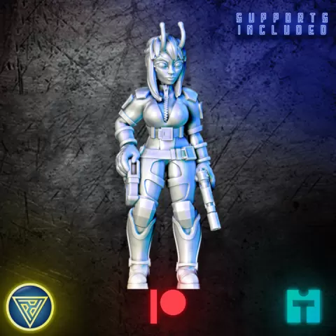 Antennae Alien Pilot by Print Paint Play