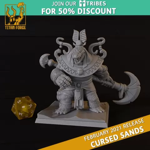 Rerrkor Might Of Ur - Cursed Sands - Titan Forge Miniatures February 2021 by Titan Forge Miniatures