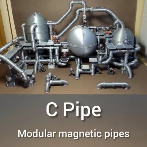 C Pipe - Modular magnetic pipes by VeryCell