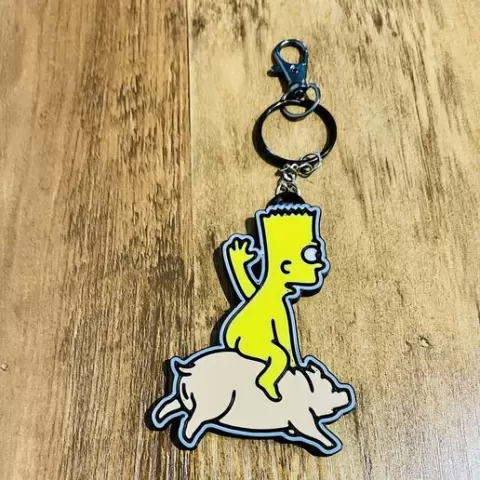 Bart Simpson keychain