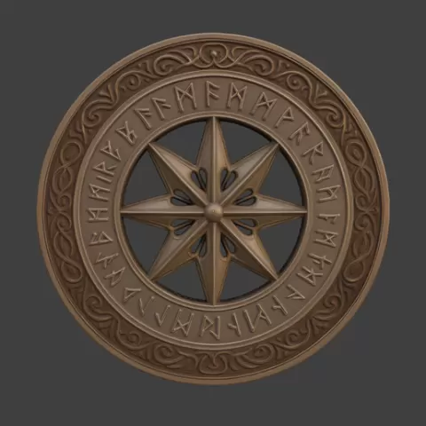 Nordic Runes Decor Disk