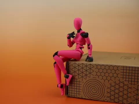 CARBON 13 Printable Jointed Figure - Type F - Beta files