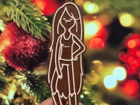 Marceline Adventure Time Gingerbread Ornament
