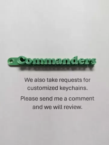 Washington Commanders Keychain - Trash Can Guy