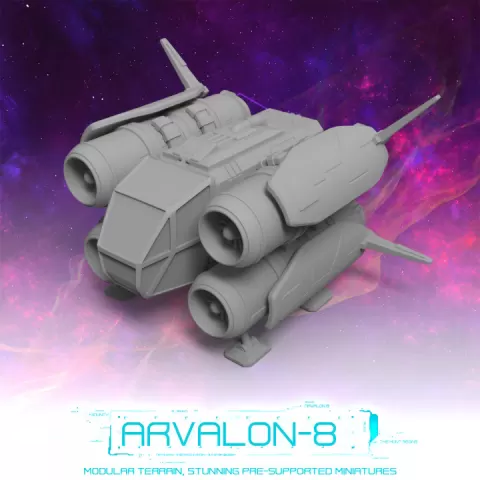 Arvalon-8 Space Fleet: The Rocket by RMPrintable