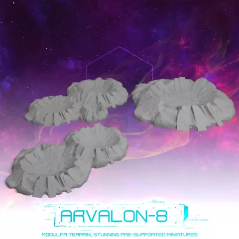 Arvalon-8 Craters by RMPrintable