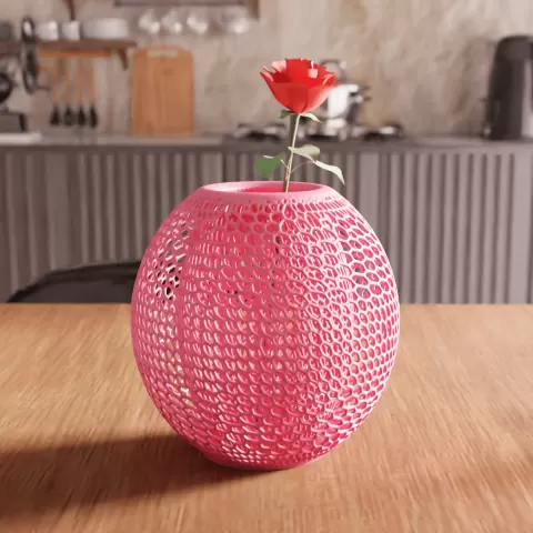Geometric Voronoi Lattice Sphere Vase
